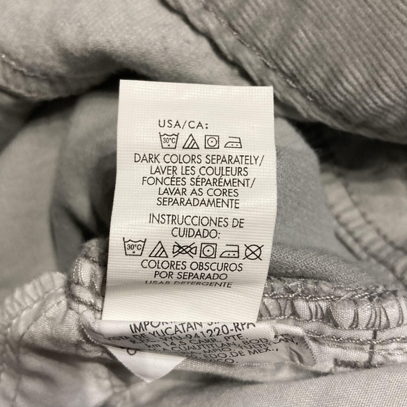 Calvin Klein Slim Bootcut Cords Corduroy Pants Women's Size 6 Light Grey EUC - Picture 7 of 7